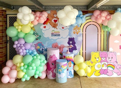 Get the Perfect Party Decor with Personalised Care Bears Bunting - Katie J  Design and Events
