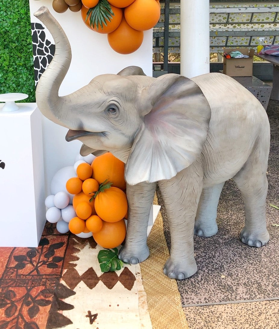 Lifesize Grey Elephant