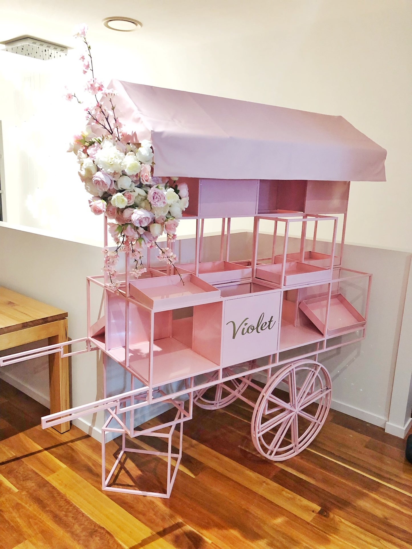 Chanel Cart -White, Pink & Gold Hire