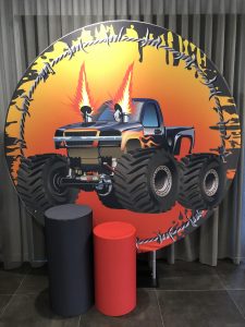 Monster Truck DIY Backdrop
