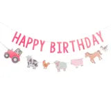 Farmyard Birthday Banner