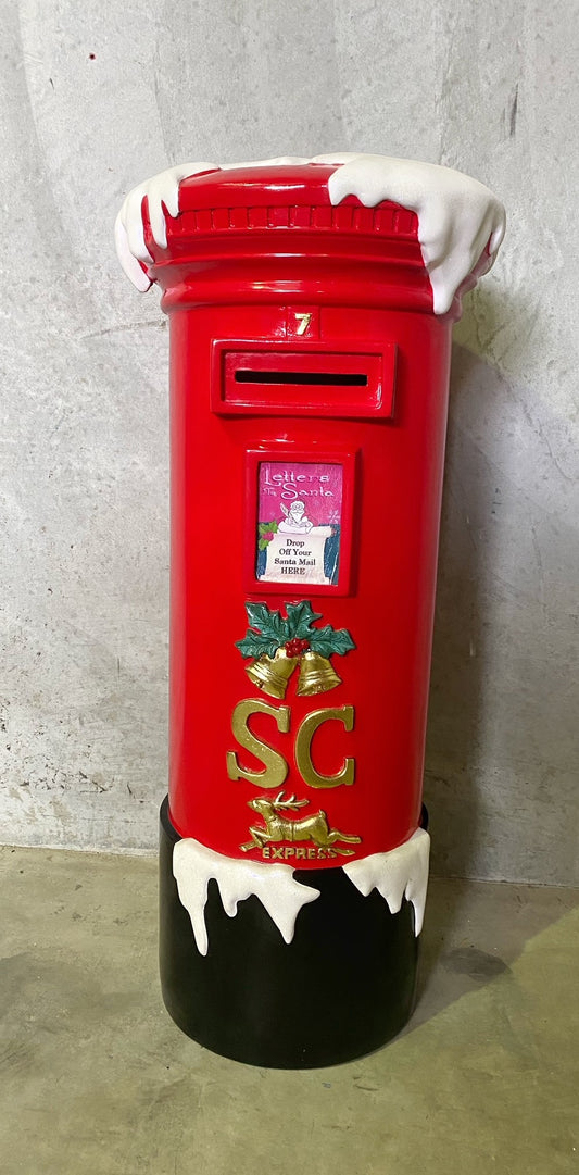 Santa's Mailbox - Red & Gold