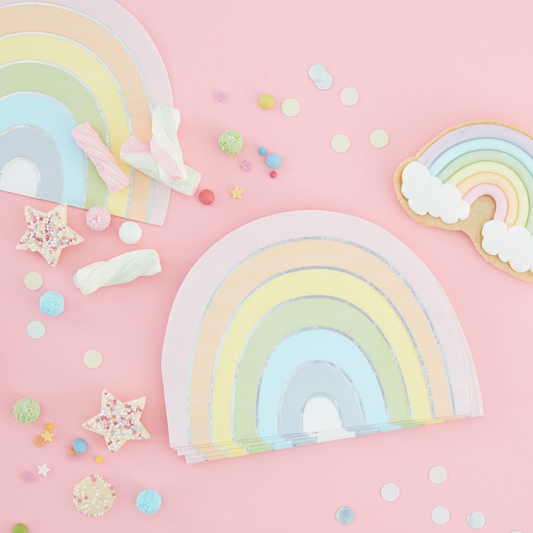 Rainbow Shape Paper Napkins