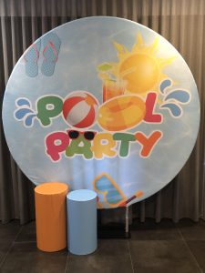 Pool Party DIY Backdrop