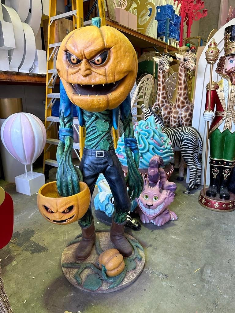 Halloween Pumpkin Man Lifesize Prop