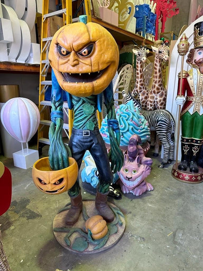 Halloween Pumpkin Man Lifesize Prop