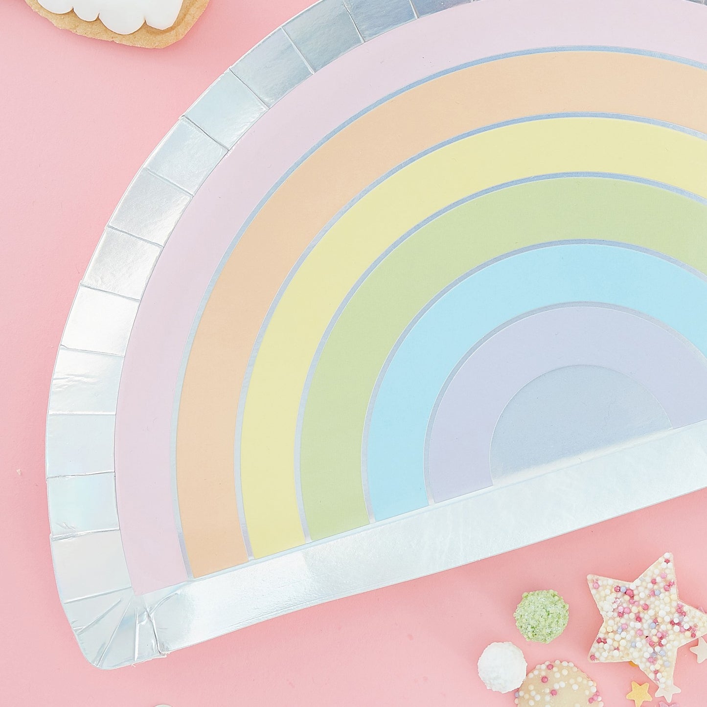 Rainbow Shape Paper Plates