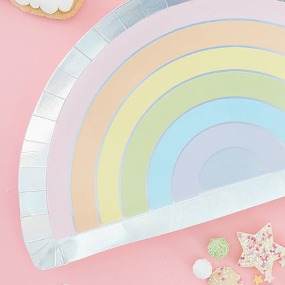 Rainbow Shape Paper Plates