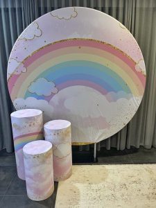 Rainbow DIY Backdrop