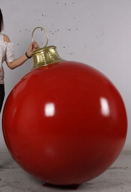 Giant Red Christmas Baubles