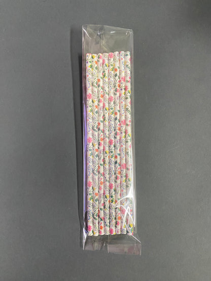Wildflower Print Paper Straws