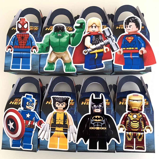Cartoon Superheroes Treat Boxes