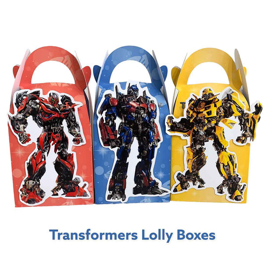 Transformers Theme Treat Boxes