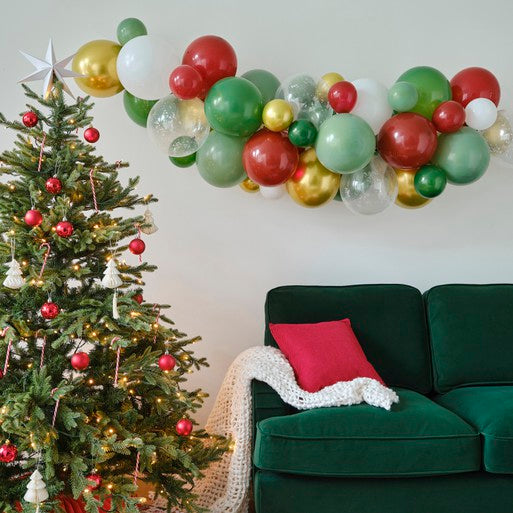 Christmas balloon arch garland